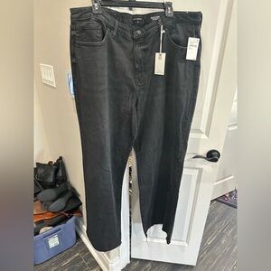 Good American Dark Gray Straight Jeans
